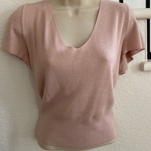 NWT Express short sleeved top - blush sz XS